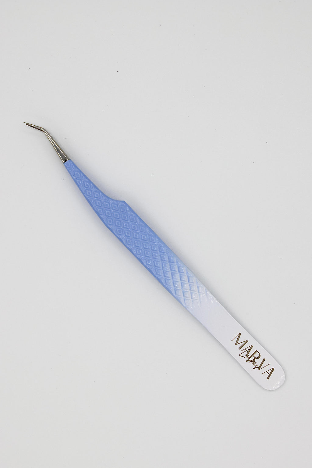 OMBRE BLUE & WHITE 45° ANGLE TWEEZER