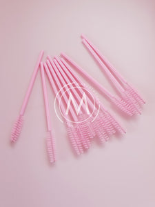 PINK DISPOSABLE LASH WANDS 50PK